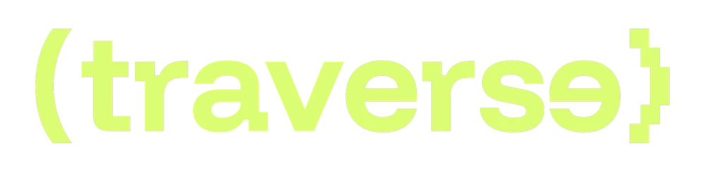 Logo de TRAVERSE, dispositif de diffusion d'œuvres immersives en réalité virtuelle